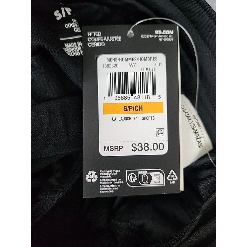 Under Armour Men's Launch Stretch Woven 7-inch Shorts Lined Small
